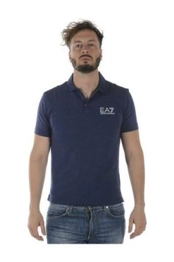 Emporio Armani EA7 Polo's Polo Shirt Blue -Goedkope Emporio Armani EA7 winkel 003c3a1dca6252db31271948dc7a2ea7