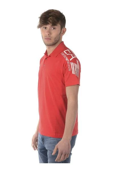 Emporio Armani EA7 Polo's T-shirt Red 6 Emporio Armani EA7 Polo's T-shirt Red - Afbeelding 4