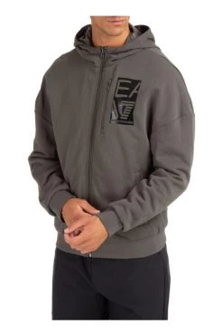 Emporio Armani EA7 Hoodies & Sweatvesten Men's Hoodie Sweatshirt Sweat Gray