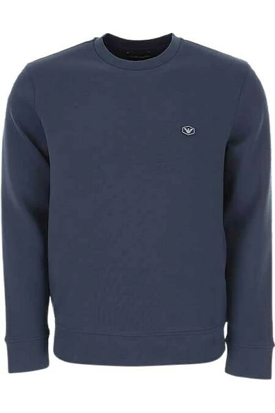 Emporio Armani EA7 Truien & Vesten Round-neck Knitwear Blue 4 Emporio Armani EA7 Truien & Vesten Round-neck Knitwear Blue - Afbeelding 2