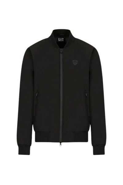 Emporio Armani EA7 Bomber Jackets Black 4 Emporio Armani EA7 Bomber Jackets Black - Afbeelding 2