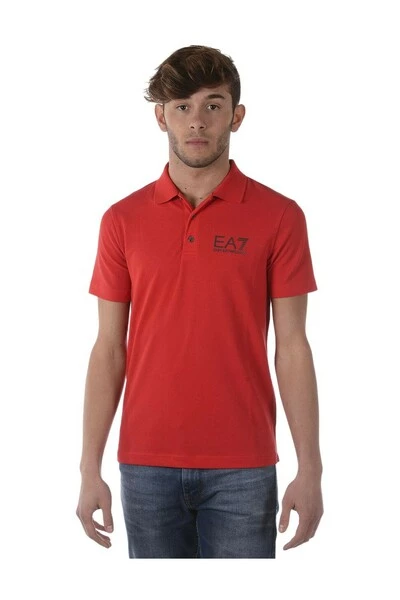 Emporio Armani EA7 Polo's Polo Shirt Red 4 Emporio Armani EA7 Polo's Polo Shirt Red - Afbeelding 2