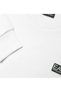 Emporio Armani EA7 Hoodies & Sweatvesten Shoulder Tape Sweatshirt White -Goedkope Emporio Armani EA7 winkel 0643b4ec8dbc98146896d50f9858a220