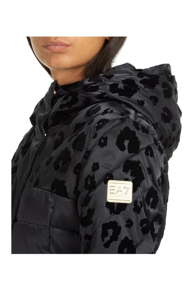 Emporio Armani EA7 Gewatteerde Jassen Women's Outerwear Down Jacket Blouson Hood Ardor 7 Black 3 Emporio Armani EA7 Gewatteerde Jassen Women's Outerwear Down Jacket Blouson Hood Ardor 7 Black - Afbeelding 2