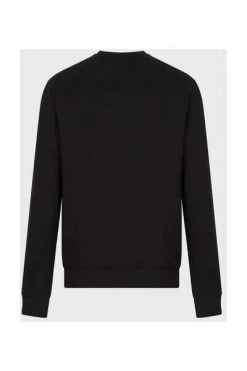 Emporio Armani EA7 Hoodies & Sweatvesten EA7 Large Textured Logo Sweatshirt Black