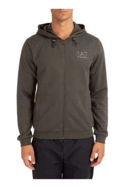 Emporio Armani EA7 Hoodies & Sweatvesten Men's Hoodie Sweatshirt Sweat Gray