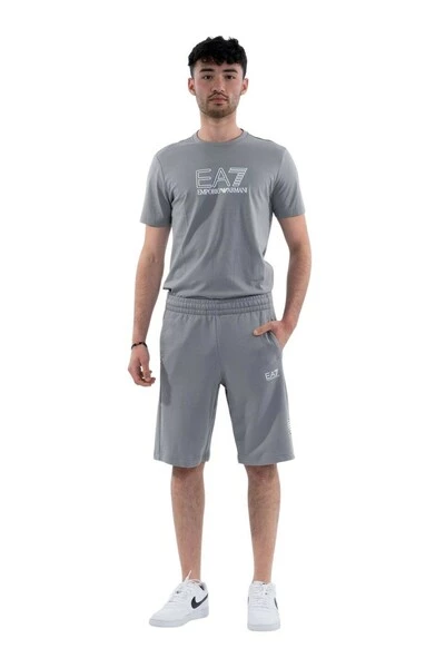 Emporio Armani EA7 Korte Broeken M SHORTS Gray 6 Emporio Armani EA7 Korte Broeken M SHORTS Gray - Afbeelding 4