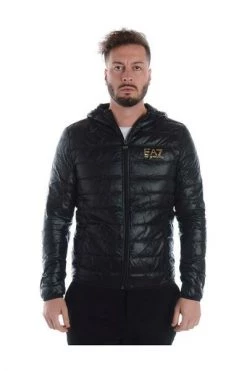 Emporio Armani EA7 Gewatteerde Jassen Jacket Black -Goedkope Emporio Armani EA7 winkel 094ad7c16a9037192af6594f94d007ec