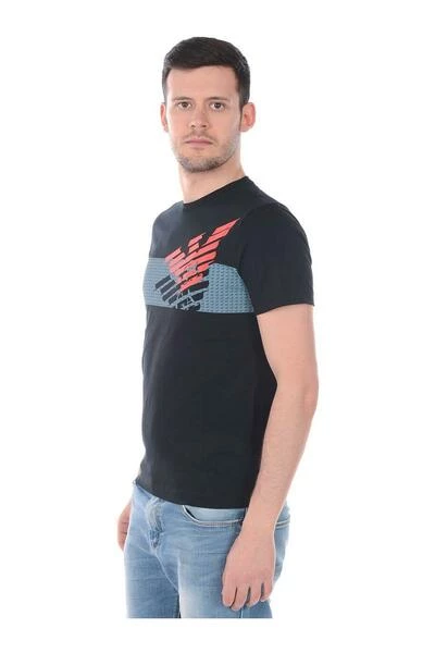 Emporio Armani EA7 Shirts T-shirt Black 6 Emporio Armani EA7 Shirts T-shirt Black - Afbeelding 4