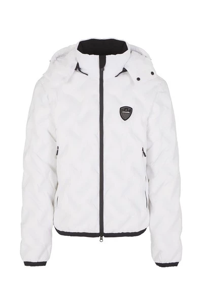 Emporio Armani EA7 Gewatteerde Jassen Jacket White 3 Emporio Armani EA7 Gewatteerde Jassen Jacket White