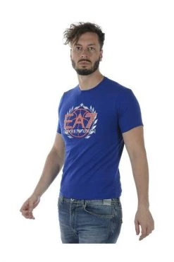 Emporio Armani EA7 Shirts T-shirt Blue -Goedkope Emporio Armani EA7 winkel 0c61695394adb5c15539768bcfd155be