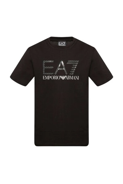 Emporio Armani EA7 Shirts T-shirt Black 5 Emporio Armani EA7 Shirts T-shirt Black - Afbeelding 3