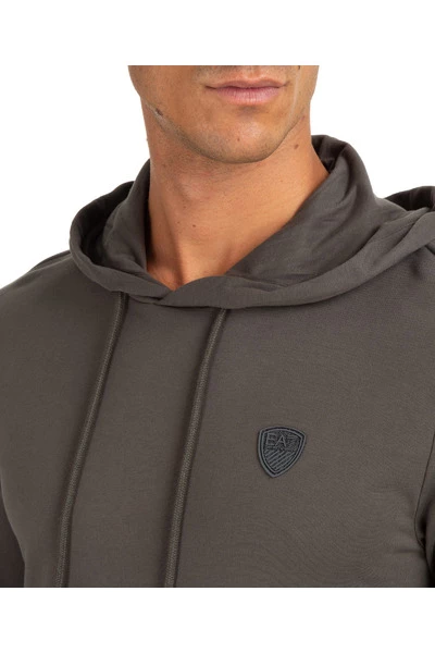 Emporio Armani EA7 Hoodies & Sweatvesten Men's Hoodie Sweatshirt Sweat Gray 5 Emporio Armani EA7 Hoodies & Sweatvesten Men's Hoodie Sweatshirt Sweat Gray - Afbeelding 3