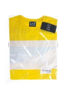 Emporio Armani EA7 Shirts Short Sleeve T-shirt Yellow