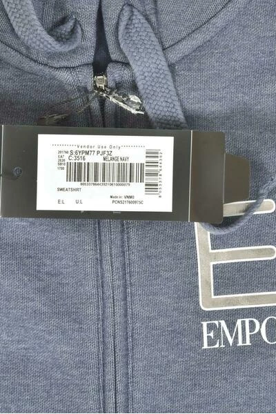 Emporio Armani EA7 Hoodies & Sweatvesten Sweatshirt Gray 3 Emporio Armani EA7 Hoodies & Sweatvesten Sweatshirt Gray