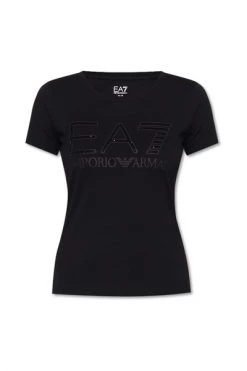 Emporio Armani EA7 T-shirts Logo T-shirt Black -Goedkope Emporio Armani EA7 winkel 13722caea92c26bcf770c6d095d2d016
