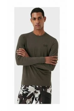 Emporio Armani EA7 Longsleeves Long Sleeve Tops Gray