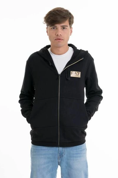 Emporio Armani EA7 Hoodies & Sweatvesten Zip-throughs Black 5 Emporio Armani EA7 Hoodies & Sweatvesten Zip-throughs Black - Afbeelding 3