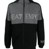 Emporio Armani EA7 Hoodies & Sweatvesten EA7 Zip Through Hoodie Black