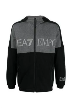 Emporio Armani EA7 Hoodies & Sweatvesten EA7 Zip Through Hoodie Black