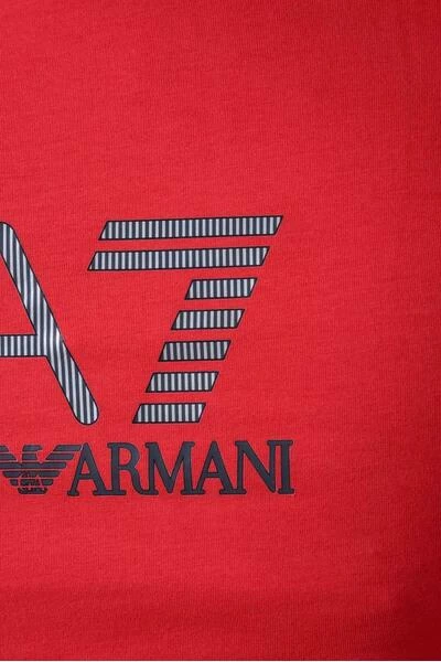 Emporio Armani EA7 Shirts T-Shirt Red 6 Emporio Armani EA7 Shirts T-Shirt Red - Afbeelding 4