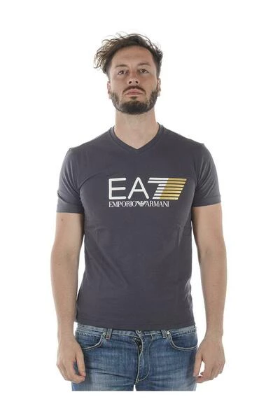 Emporio Armani EA7 Shirts T-shirt Gray 3 Emporio Armani EA7 Shirts T-shirt Gray