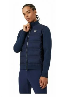Emporio Armani EA7 Gewatteerde Jassen Jacket Blue -Goedkope Emporio Armani EA7 winkel 191c5e6a90197bec94d1e0cd83c5bd30