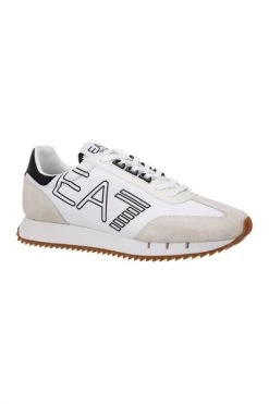 Emporio Armani EA7 Men's Shoes Trainers Sneakers Vintage White -Goedkope Emporio Armani EA7 winkel 192e1b6de1eb02405e9fef1148086fe4
