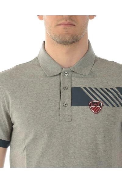 Emporio Armani EA7 Polo's T-shirt Gray 4 Emporio Armani EA7 Polo's T-shirt Gray - Afbeelding 2