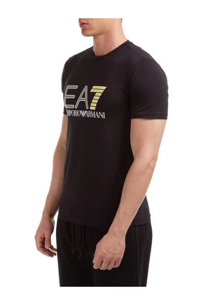 Emporio Armani EA7 Shirts Short Sleeve T-shirt Black 4 Emporio Armani EA7 Shirts Short Sleeve T-shirt Black - Afbeelding 2