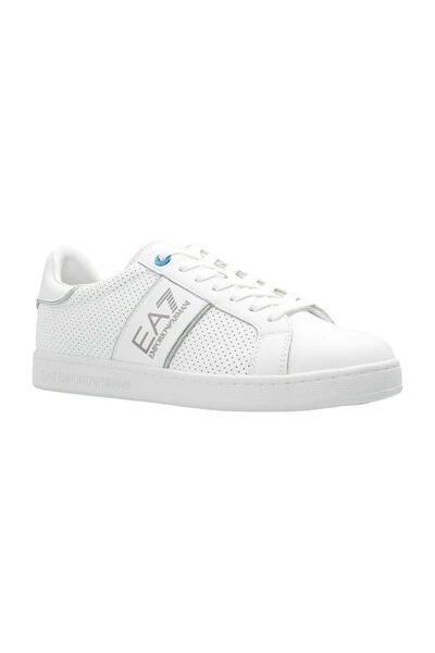 Emporio Armani EA7 Sneakers With Logo White 3 Emporio Armani EA7 Sneakers With Logo White