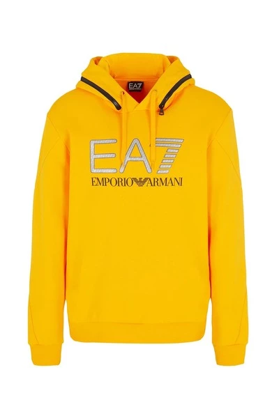 Emporio Armani EA7 Hoodies & Sweatvesten Hoodie Yellow 3 Emporio Armani EA7 Hoodies & Sweatvesten Hoodie Yellow