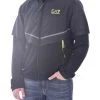 Emporio Armani EA7 Zomerjassen Dual-material Zipped Hooded Sweatshirt Black