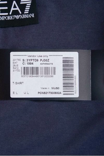 Emporio Armani EA7 Shirts T-shirt Gray 5 Emporio Armani EA7 Shirts T-shirt Gray - Afbeelding 3