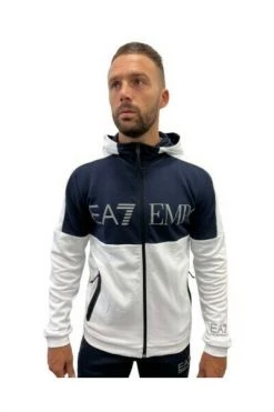 Emporio Armani EA7 Hoodies & Sweatvesten Zip-throughs White
