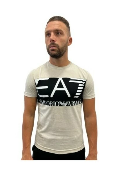 Emporio Armani EA7 T-Shirts Beige 4 Emporio Armani EA7 T-Shirts Beige - Afbeelding 2