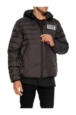 Emporio Armani EA7 Gewatteerde Jassen Jacket With Logo Black