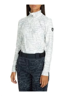 Emporio Armani EA7 T-shirts Women's Top Long Sleeve White -Goedkope Emporio Armani EA7 winkel 27c72a19813b0b38eb837a92842df19a