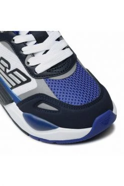Emporio Armani EA7 Sneakers Con Logo Blue -Goedkope Emporio Armani EA7 winkel 294dbfccc92ff37fee0066d133f92004