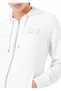 Emporio Armani EA7 Trainingspakken Equipment With Hood And Rhinestones White -Goedkope Emporio Armani EA7 winkel 2a0c8a2a62cd47e196538d9b42a5144b
