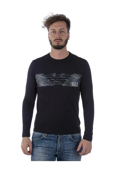 Emporio Armani EA7 Longsleeves T-shirt Black 6 Emporio Armani EA7 Longsleeves T-shirt Black - Afbeelding 4