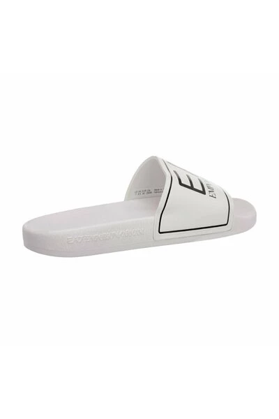 Emporio Armani EA7 Slippers PVC Mules Big Logo White 4 Emporio Armani EA7 Slippers PVC Mules Big Logo White - Afbeelding 2