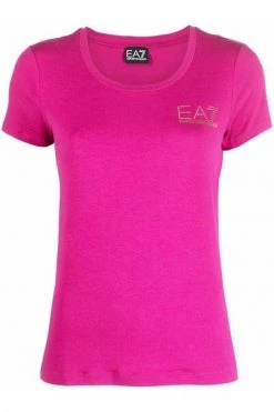 Emporio Armani EA7 T-Shirts Purple