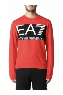 Emporio Armani EA7 Hoodies & Sweatvesten Sweatshirts & Hoodies Red