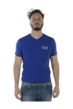 Emporio Armani EA7 Shirts T-shirt Blue -Goedkope Emporio Armani EA7 winkel 2d6c6147412a70fca9321c9241b15623