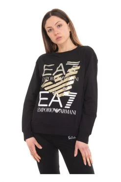 Emporio Armani EA7 Hoodies & Sweatvesten Crewneck Sweatshirt Black -Goedkope Emporio Armani EA7 winkel 2e1c69ffe86aa243e78fbdb9507f9666