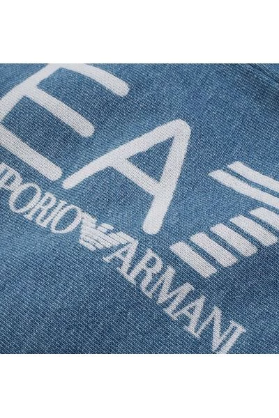 Emporio Armani EA7 Korte Broeken Zweet Shorts Blue 5 Emporio Armani EA7 Korte Broeken Zweet Shorts Blue - Afbeelding 3