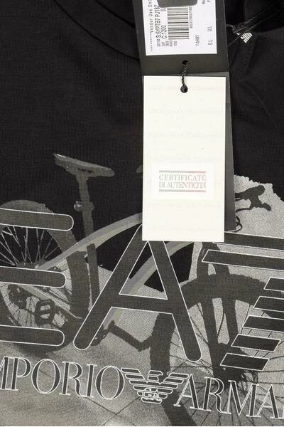 Emporio Armani EA7 Shirts T-shirt Black 4 Emporio Armani EA7 Shirts T-shirt Black - Afbeelding 2