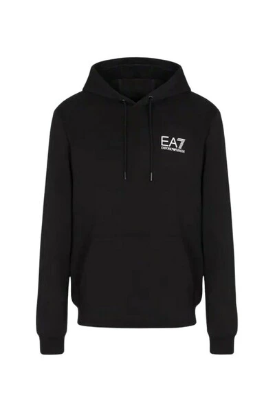 Emporio Armani EA7 Hoodies & Sweatvesten EA7 Sweatshirt With Hood And Eagle Logo 3lpm61 Black 5 Emporio Armani EA7 Hoodies & Sweatvesten EA7 Sweatshirt With Hood And Eagle Logo 3lpm61 Black - Afbeelding 3