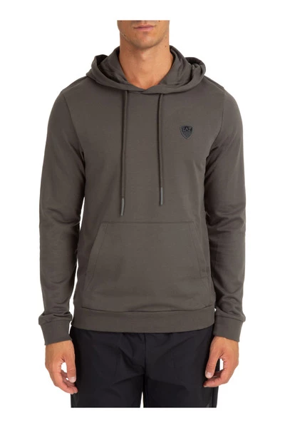 Emporio Armani EA7 Hoodies & Sweatvesten Men's Hoodie Sweatshirt Sweat Gray 4 Emporio Armani EA7 Hoodies & Sweatvesten Men's Hoodie Sweatshirt Sweat Gray - Afbeelding 2